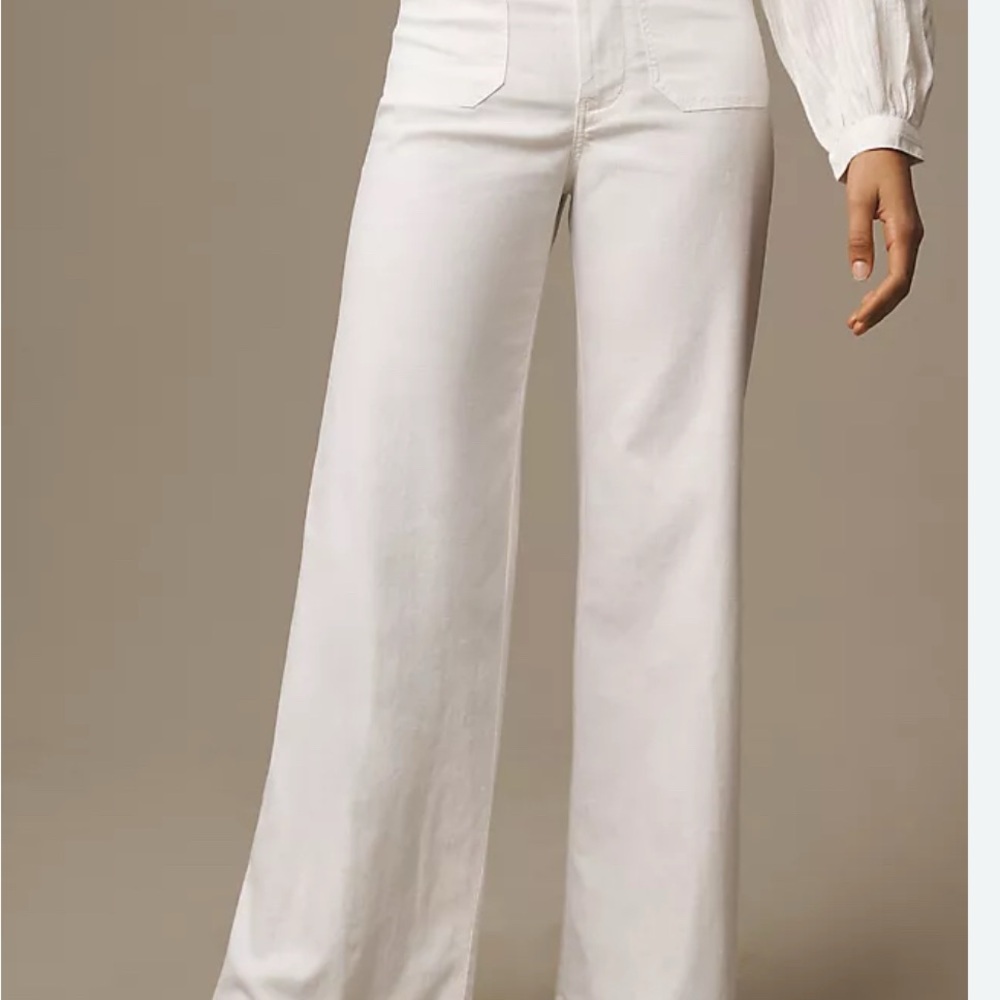 Anthropologie Maeve The Colette linen wide leg pants